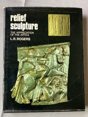 Rare 1974 Relief Sculpture by L.R. Rogers - Vintage Oxford Press Art History